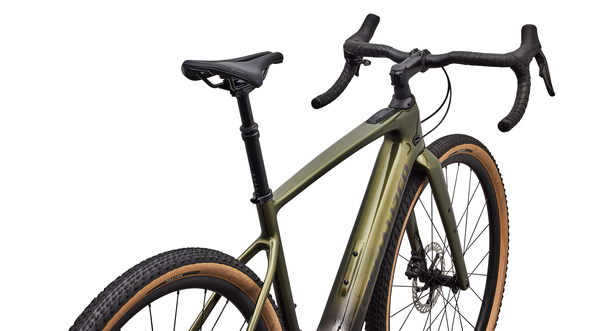 Specialized Turbo Creo 2 Comp - Shimano GRX Di2 - Gloss Laurel Green Metallic/Charcoal Tint Fade/Nebula Metallic