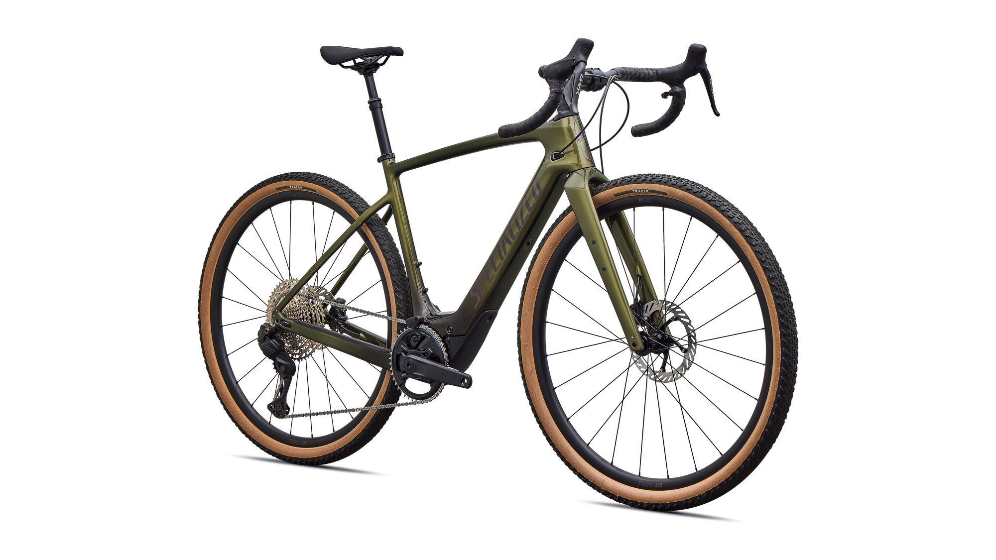Specialized Turbo Creo 2 Comp - Shimano GRX Di2 - Gloss Laurel Green Metallic/Charcoal Tint Fade/Nebula Metallic
