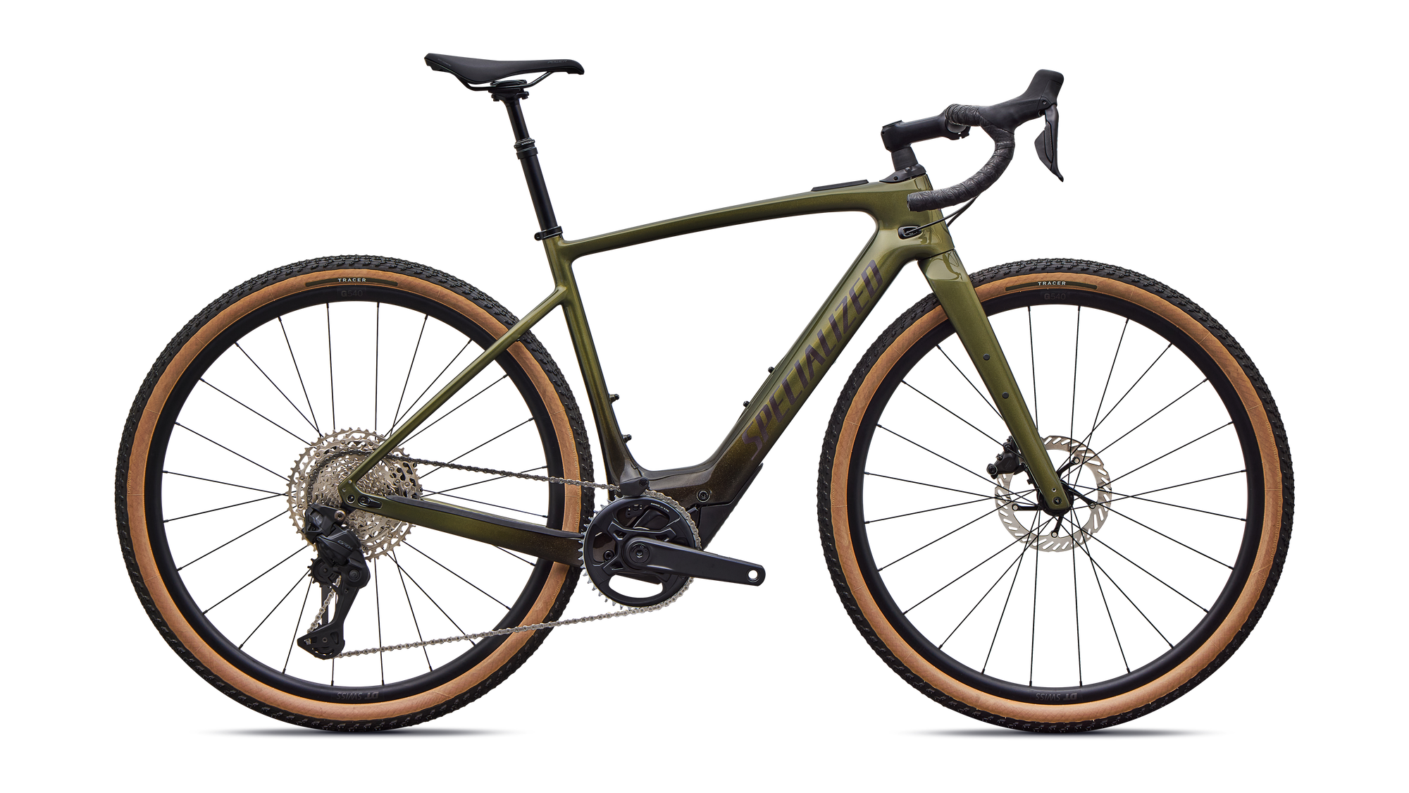 Specialized Turbo Creo 2 Comp - Shimano GRX Di2 - Gloss Laurel Green Metallic/Charcoal Tint Fade/Nebula Metallic