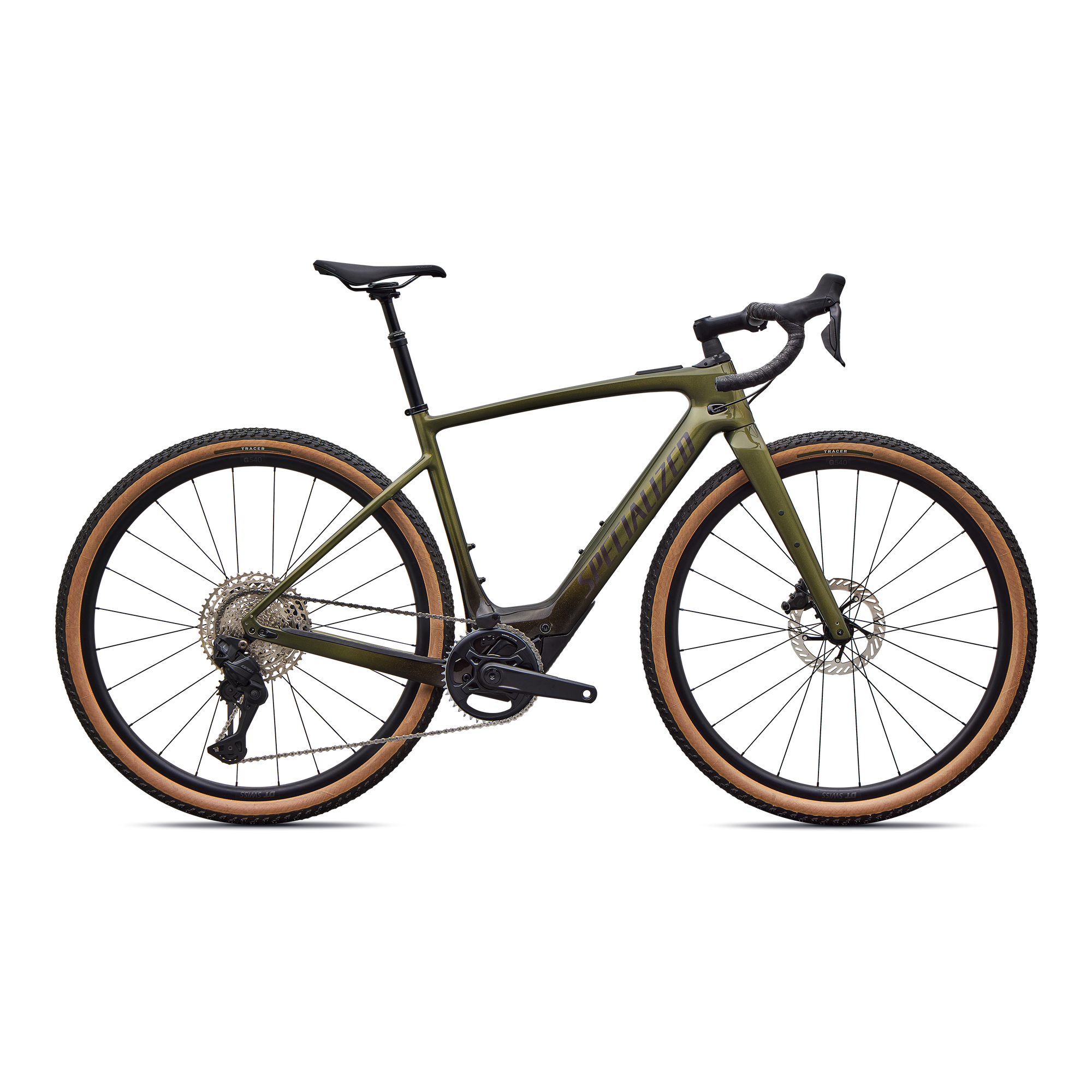 Specialized Turbo Creo 2 Comp - Shimano GRX Di2 - Gloss Laurel Green Metallic/Charcoal Tint Fade/Nebula Metallic