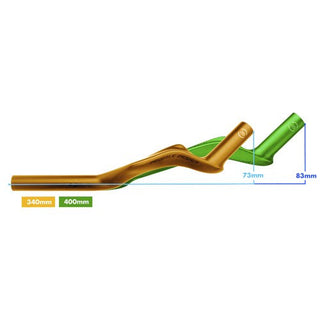 Profile Design 43ASC Aerobar Extensions 43° Aero Shaped Carbon 340mm