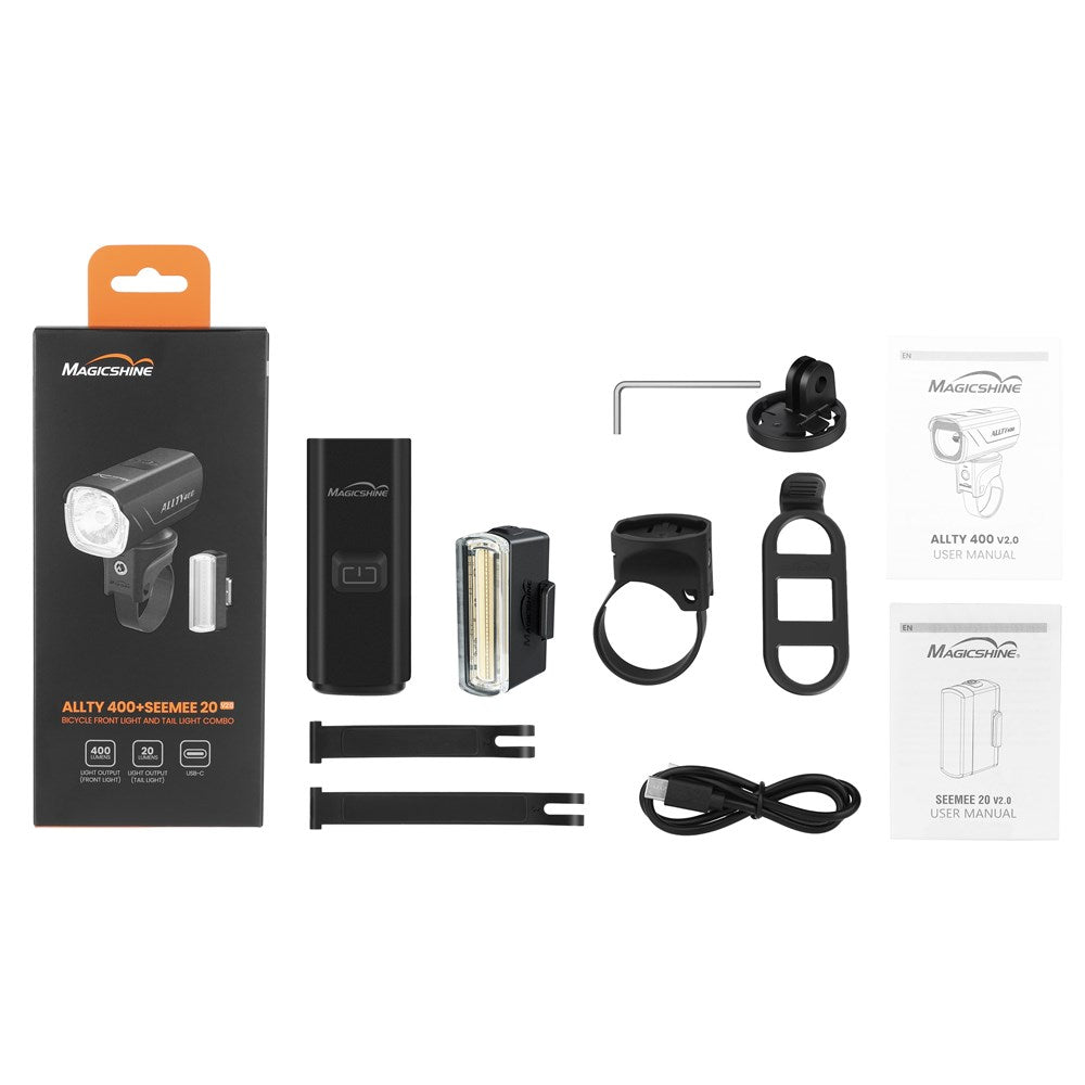 Magicshine Light Set – Allty 400 V2 Front Light + SeeMee 20 V2 Rear Light