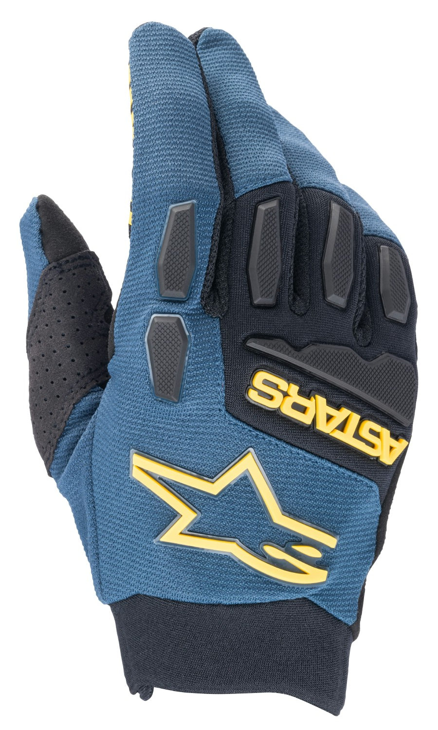 Alpinestars Freeride Gloves - Dark Navy Yellow