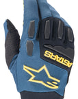 Alpinestars Freeride Gloves - Dark Navy Yellow