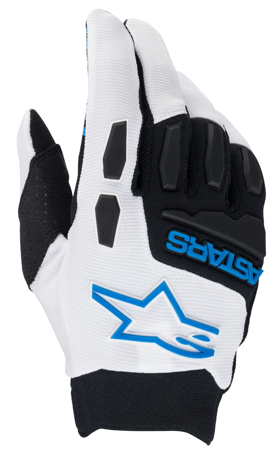 Alpinestars Freeride Gloves - White Bright Blue
