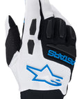 Alpinestars Freeride Gloves - White Bright Blue