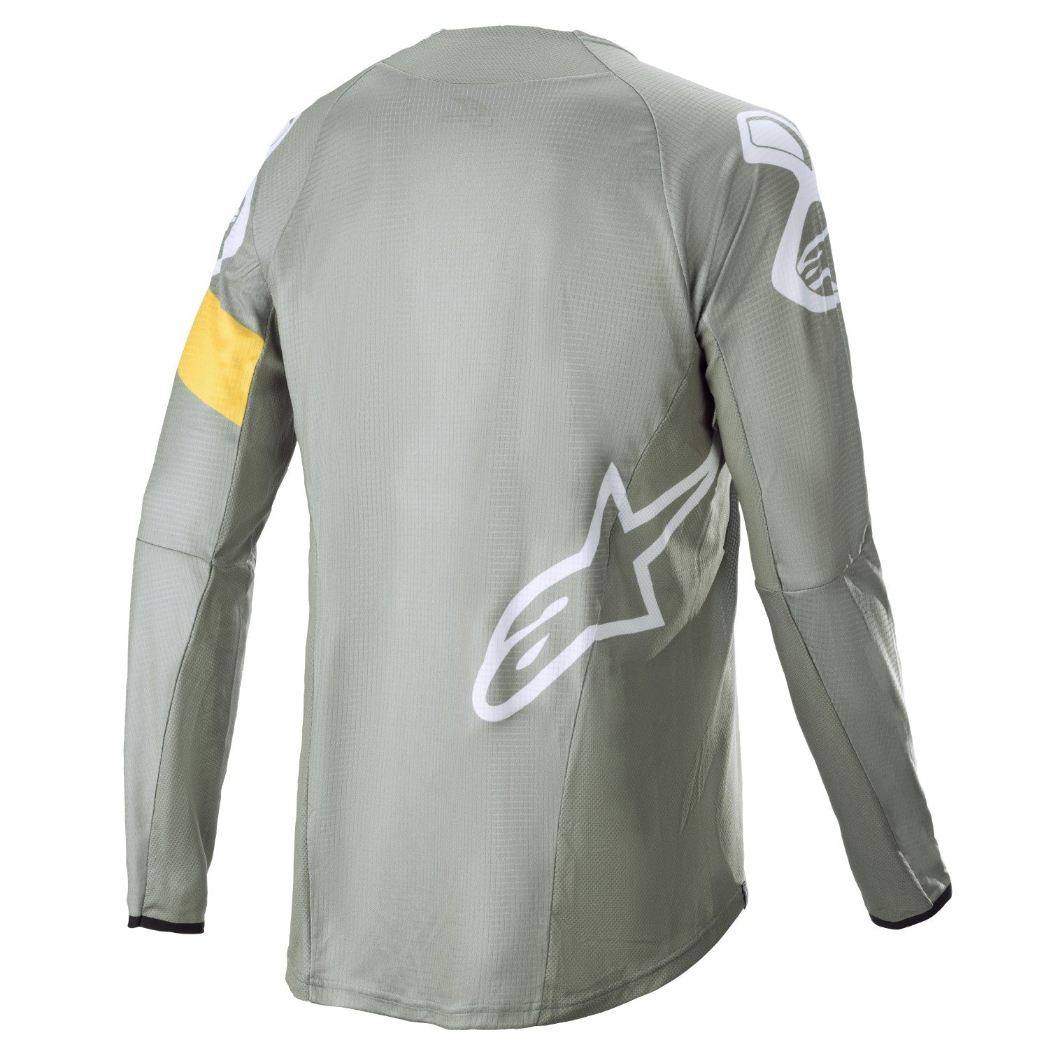 Alpinestars Techstar Long Sleeve Jersey - Green Steel Yellow