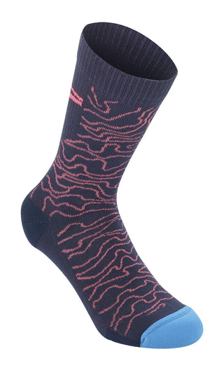 Alpinestars Drop Socks 15 - Dark Navy Coral
