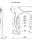 Abus Pro Tectic 4960 LH Non Key Retaining Frame Lock Black