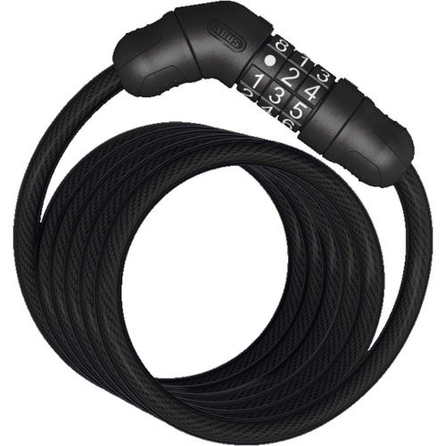 Abus Star 4508C Combo - 150cm X 8mm Black - No Bracket