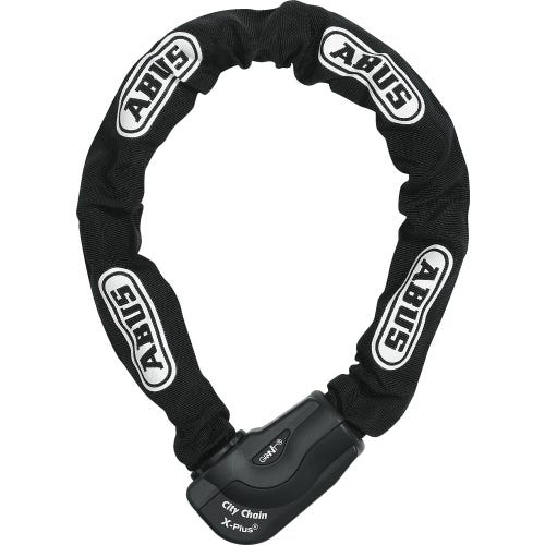 Abus Granit City Chain XPlus 1060 - 110cm X 10mm Black - No Bracket