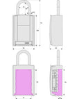 Abus Keygarage 777 Shackle 36mm ID 10 Digit Code