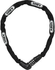 Abus Steel-O-Chain 5805C Combo - 75cm X 5mm Black - No Brkt