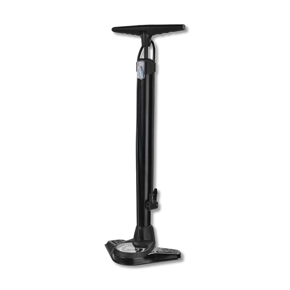 QBP Air Boss Floor Pump 120 PSI Steel Barrel Twin Head Valve Large Gauge