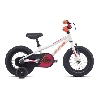 Specialized Riprock Coaster 12 - White Metallic Silver / Flake Pink / Moto Oragne
