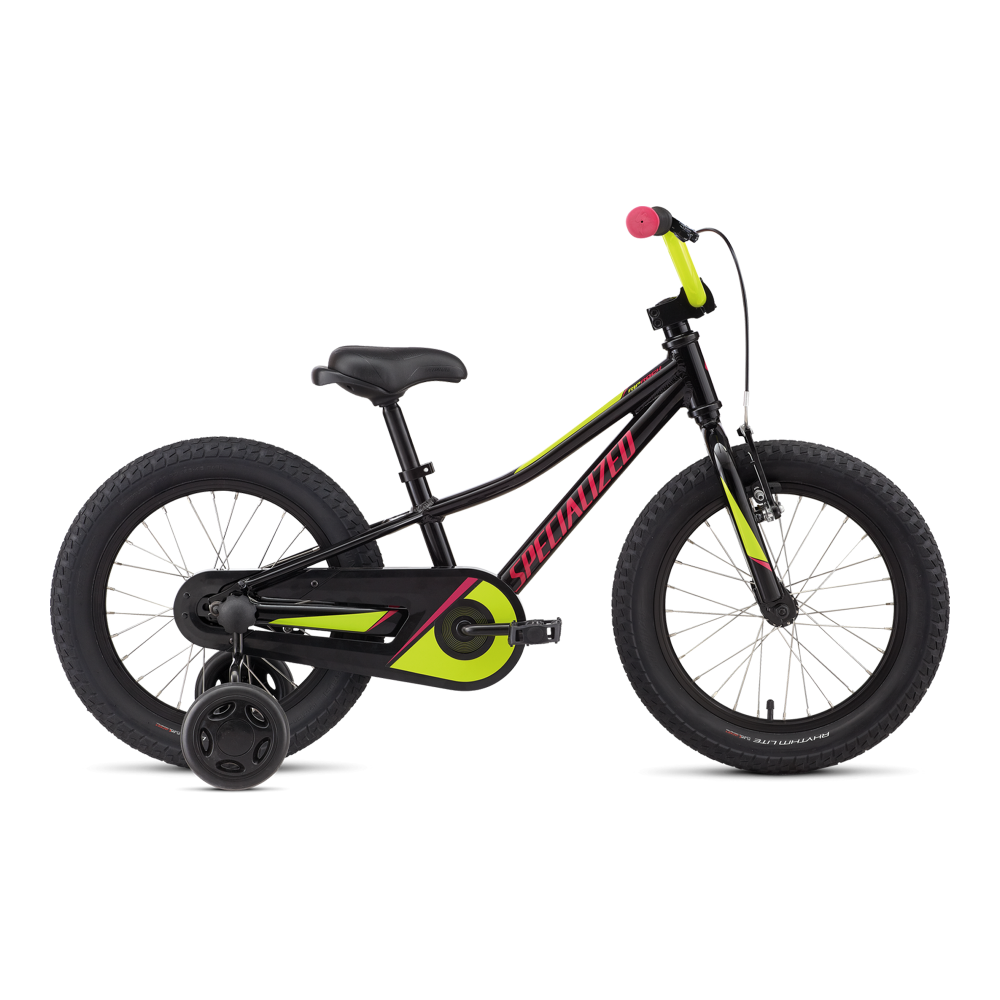 Specialized Riprock Coaster 16 - Black Gold Pearl / Pearl Hyper Green / Pink
