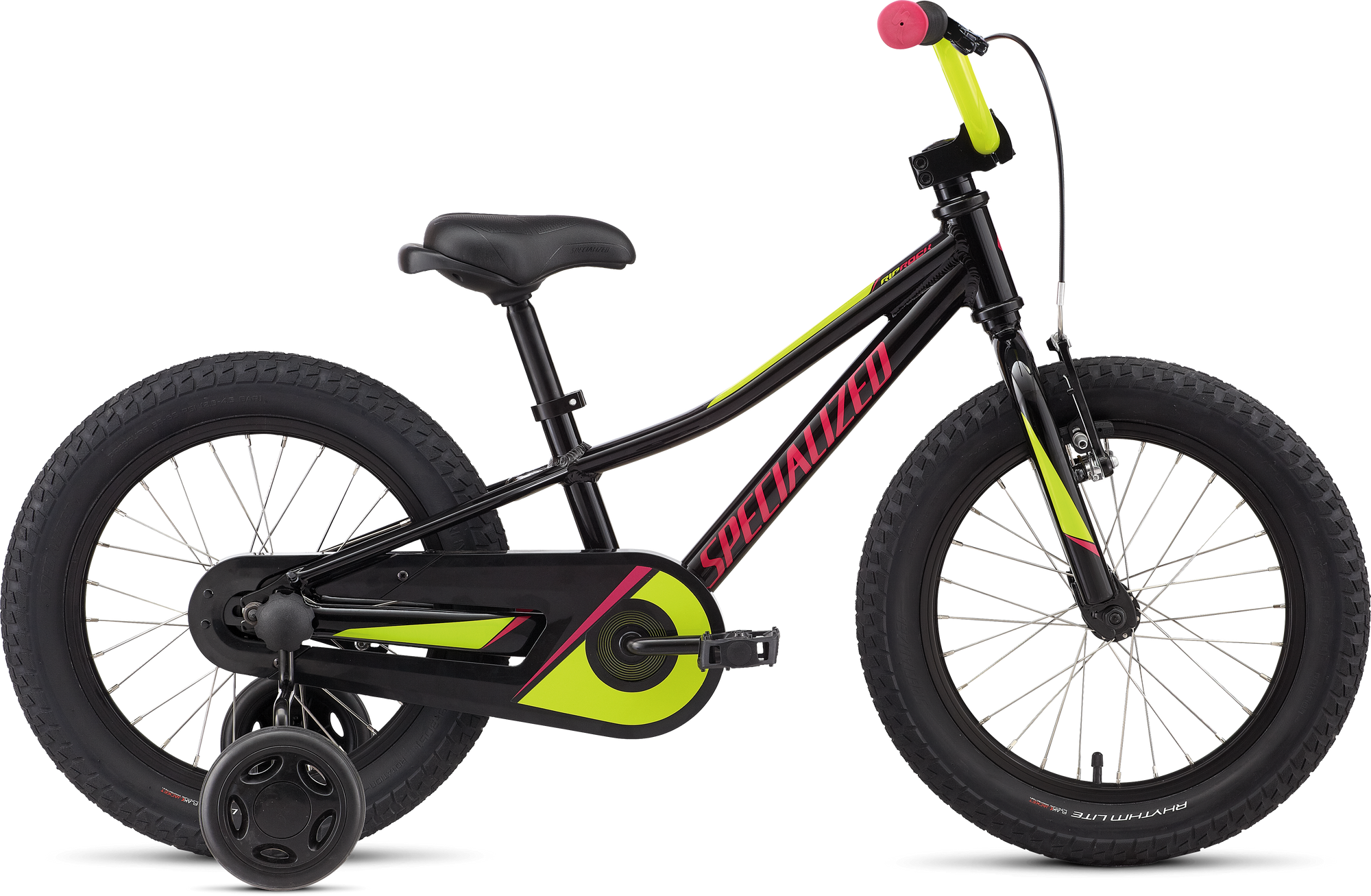 Specialized Riprock Coaster 16 - Black Gold Pearl / Pearl Hyper Green / Pink