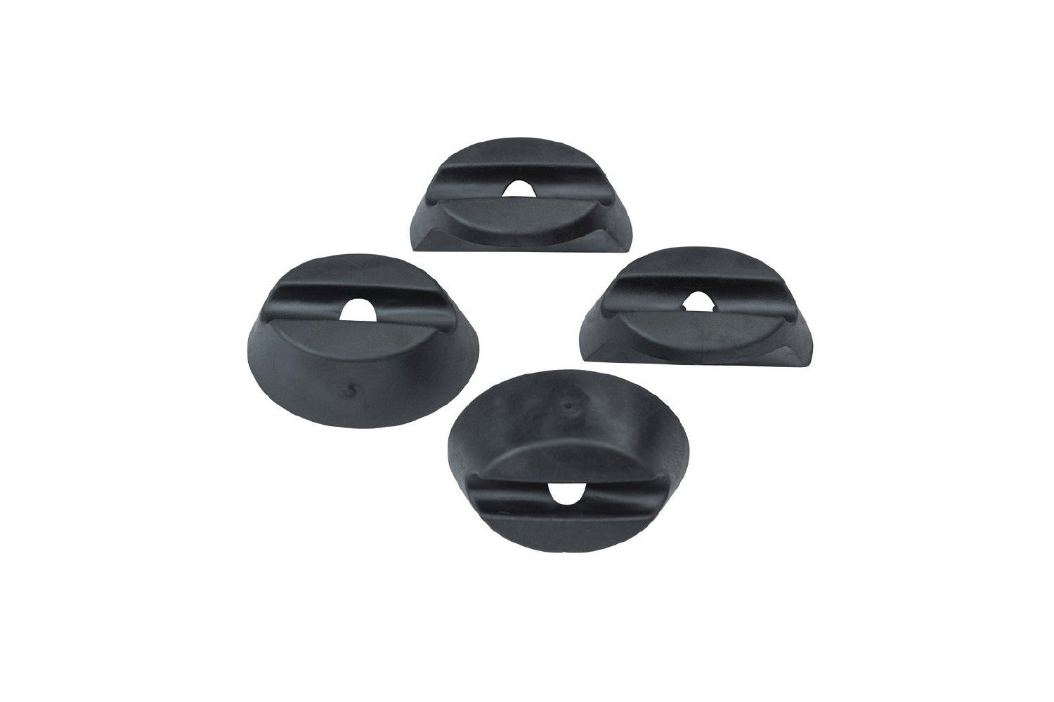 Basil Rubber Ring Buddy Space Frame 4Pcs - Black