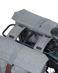 Basil City Double Bag 28-32L - Grey Melee