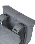 Basil City Double Bag 28-32L - Grey Melee