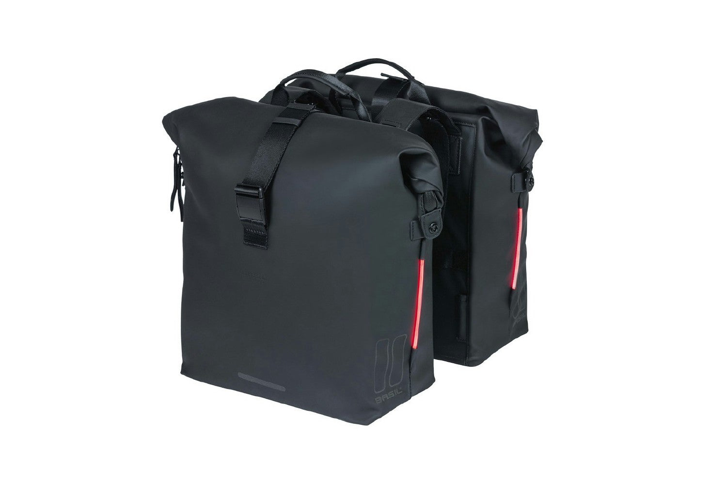 Basil Soho Bicycle Double Bag Nordlight 41L - Night Black