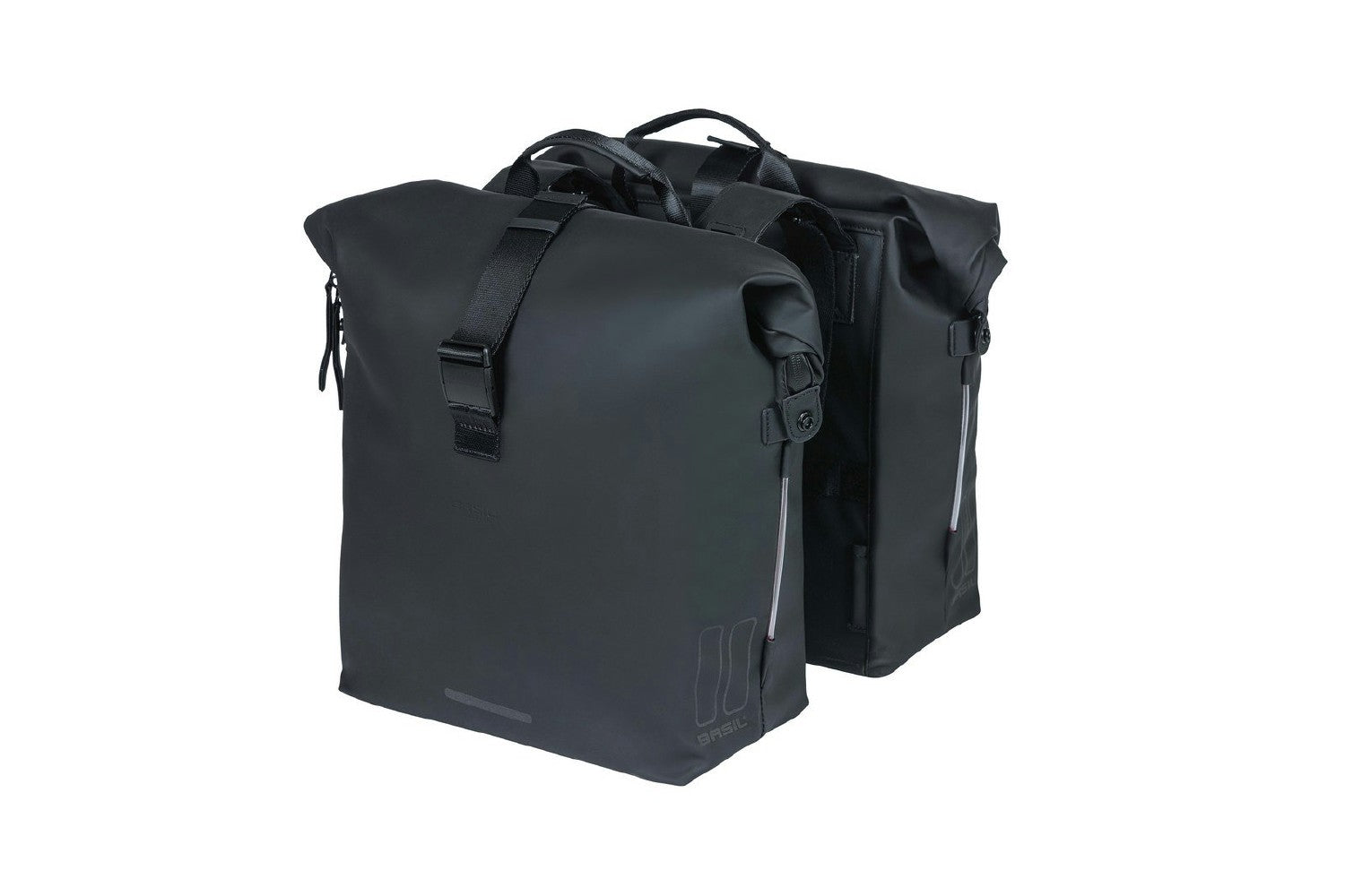Basil Soho Bicycle Double Bag Nordlight 41L - Night Black