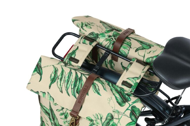 Basil Ever-Green Double Bag 28-38L - Sandshell Beige
