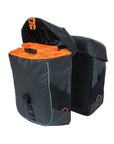 Basil Miles Tarpaulin Double Bag 34L - Black Orange
