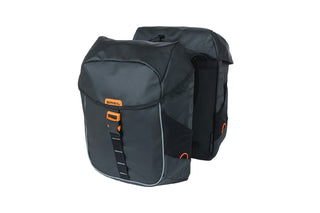 Basil Miles Tarpaulin Double Bag 34L - Black Orange
