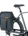 Basil Miles Tarpaulin Double Bag 34L - Black Orange