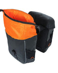 Basil Miles Tarpaulin Double Bag 34L - Black Orange