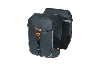 Basil Miles Tarpaulin Double Bag Mik 34L - Black/Orange
