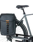 Basil Miles Tarpaulin Double Bag Mik 34L - Black/Orange