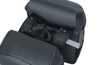 Basil Miles Tarpaulin Double Bag Mik 34L - Black/Orange