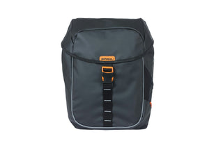 Basil Miles Tarpaulin Double Bag Mik 34L - Black/Orange