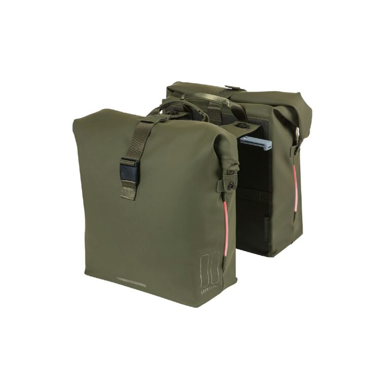 Basil Soho Bicycle Double Bag Nordlicht Mik 41L - Moss Green