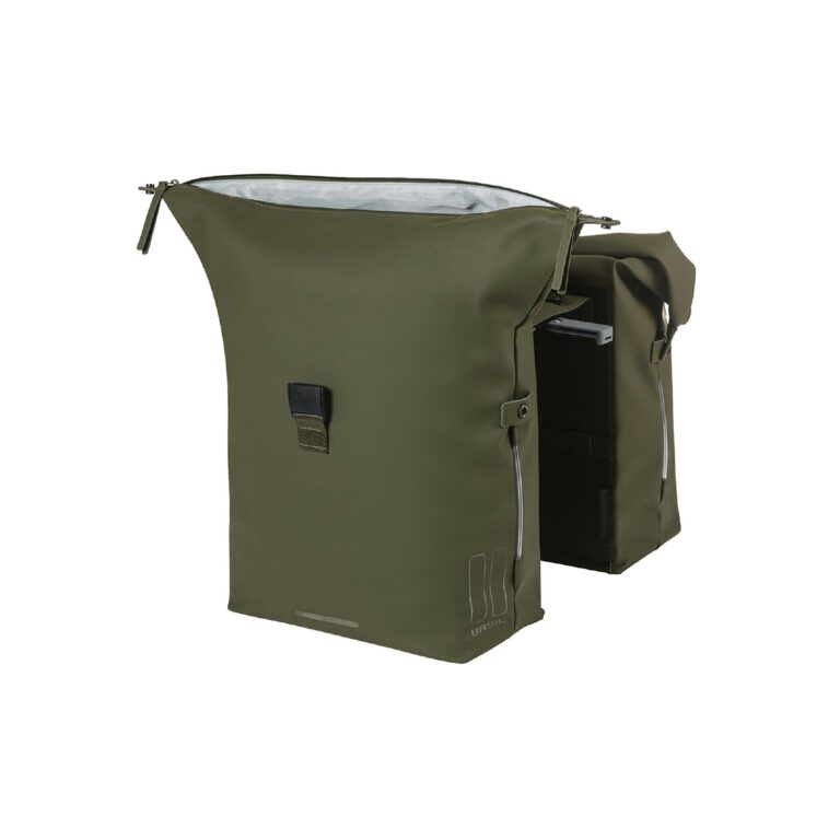 Basil Soho Bicycle Double Bag Nordlicht Mik 41L - Moss Green