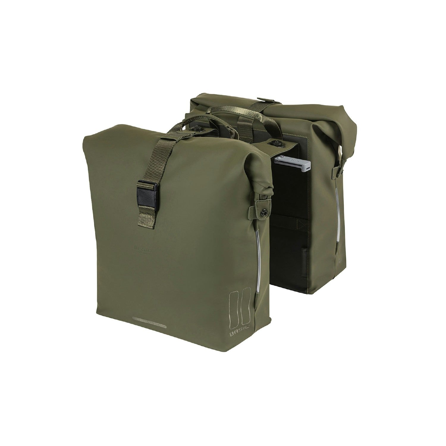 Basil Soho Bicycle Double Bag Nordlicht Mik 41L - Moss Green