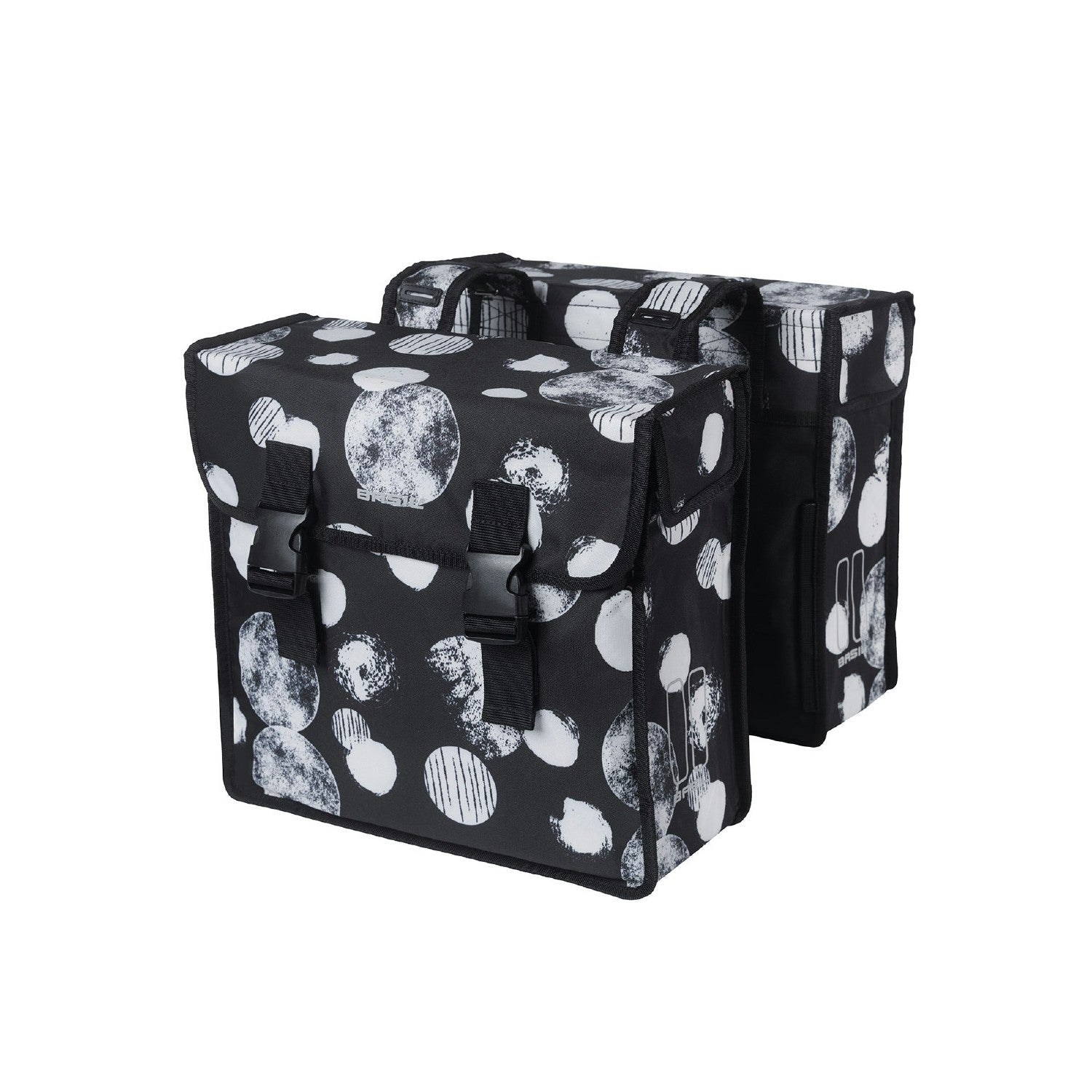Basil Mara XL Sphere Double Pannier Bag 35L - Black/Grey