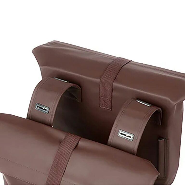 Basil City Bicycle Double Pannier Bag 28-32L - Roasted Brown