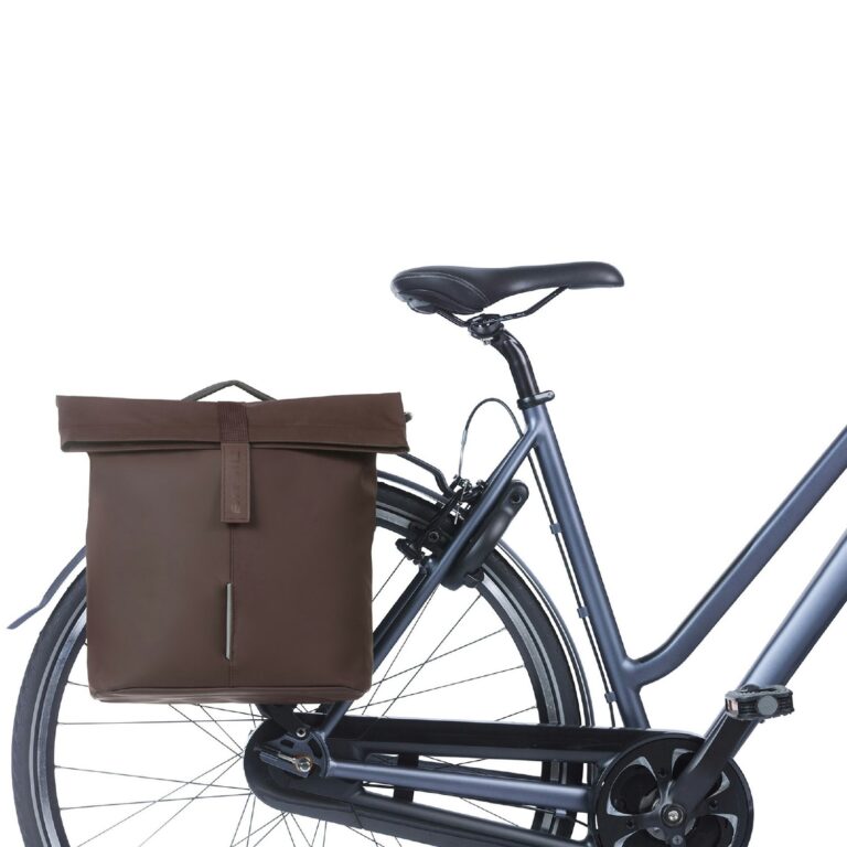 Basil City Double Pannier Bag Mik 28-32L - Roasted Brown