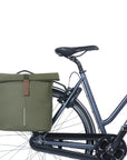 Basil City Double Double Pannier Bag Mik 32L - Moss Green