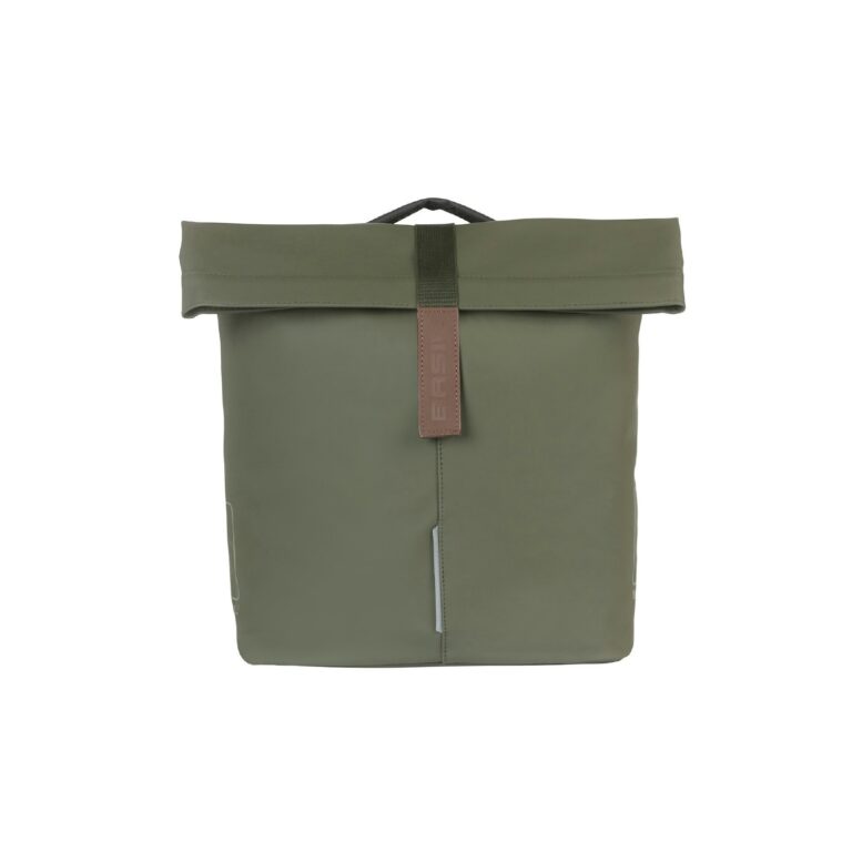 Basil City Double Double Pannier Bag Mik 32L - Moss Green