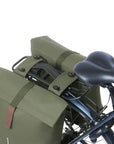 Basil City Double Double Pannier Bag Mik 32L - Moss Green