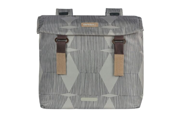 Basil Elegance Double Pannier Bag 40-49L - Chateau Taupe