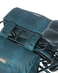Basil Elegance Double Pannier Bag 40-49L - Estate Blue