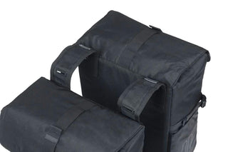 Basil Move Double Bicycle Bag 30L - Black