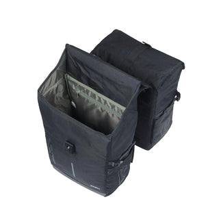 Basil Move Double Bicycle Bag 30L - Black