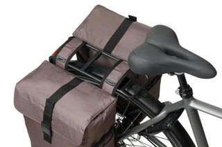 Basil Move Double Bicycle Bag 30L - Brown