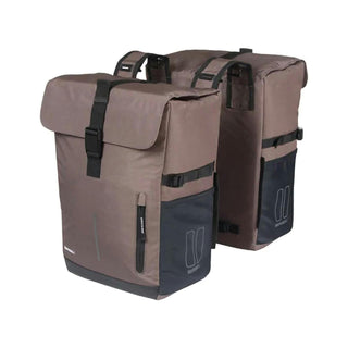 Basil Move Double Bicycle Bag 30L - Brown